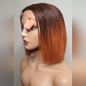 100% human hair wear go glueless   SDD straight